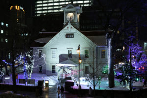 時計台イルミネーション